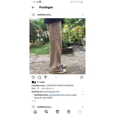 CONDUROY PANTS MUSINSA