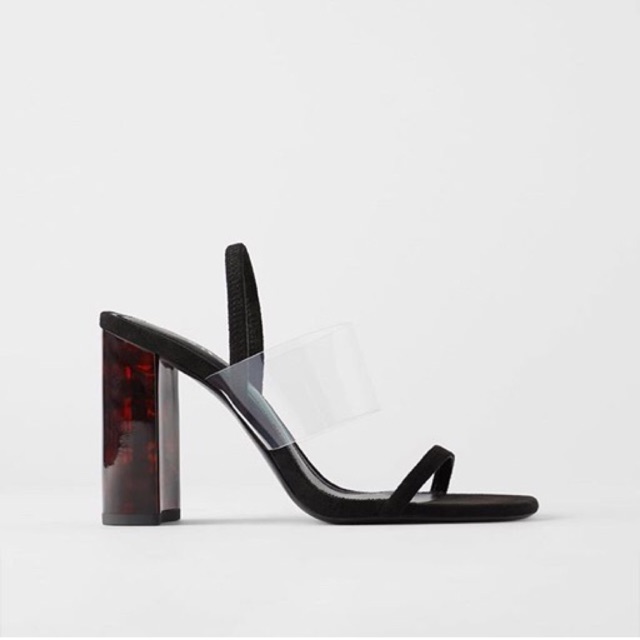 Zara High Heels Sandals w/ Torthoiseshel
