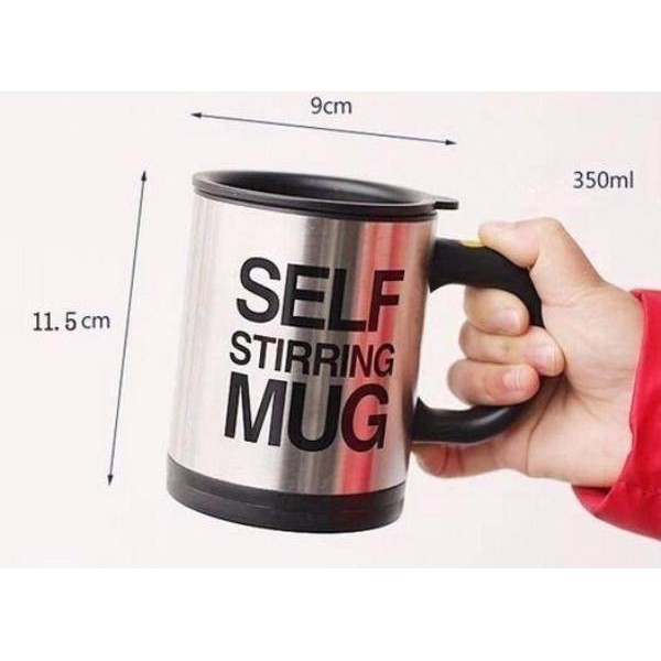 Gelas Self Stirring Mug / Gelas Unik Pengaduk Otomatis / Mug Aduk Otomatis / Gelas Mug Ajaib