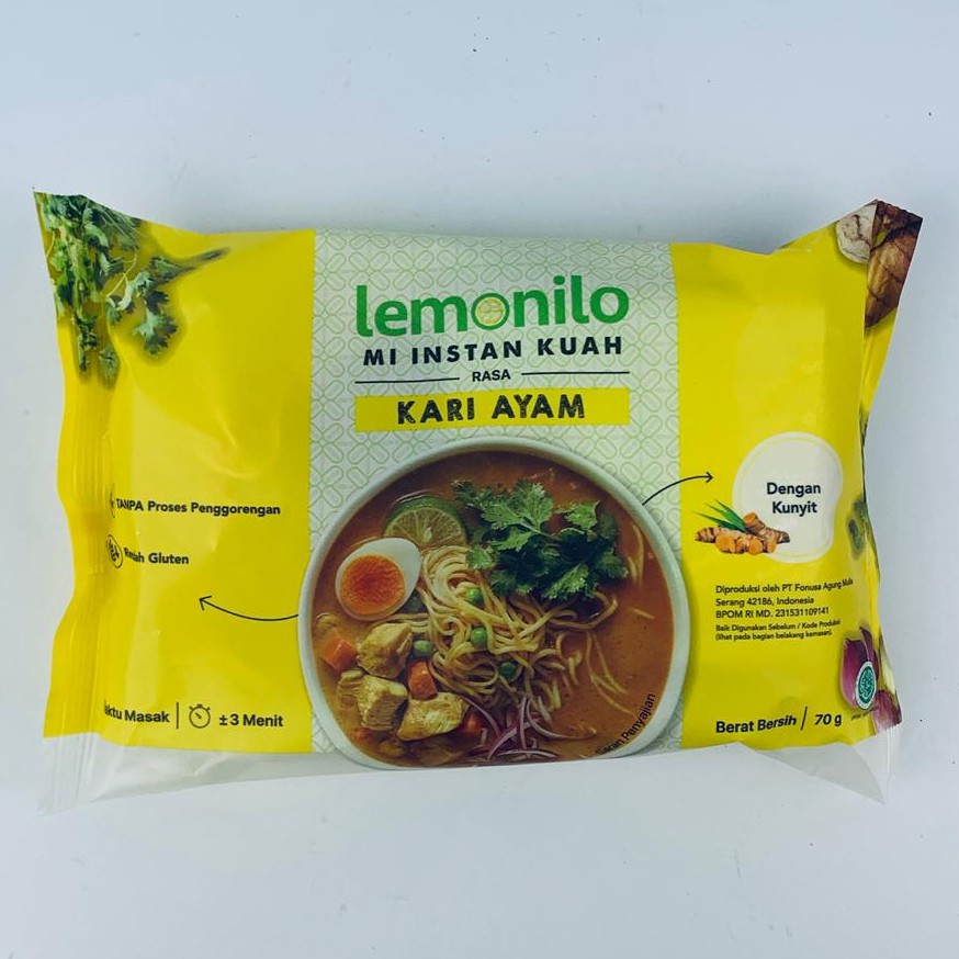 MI INSTAN KUAH LEMONILO RASA KARI AYAM 70g