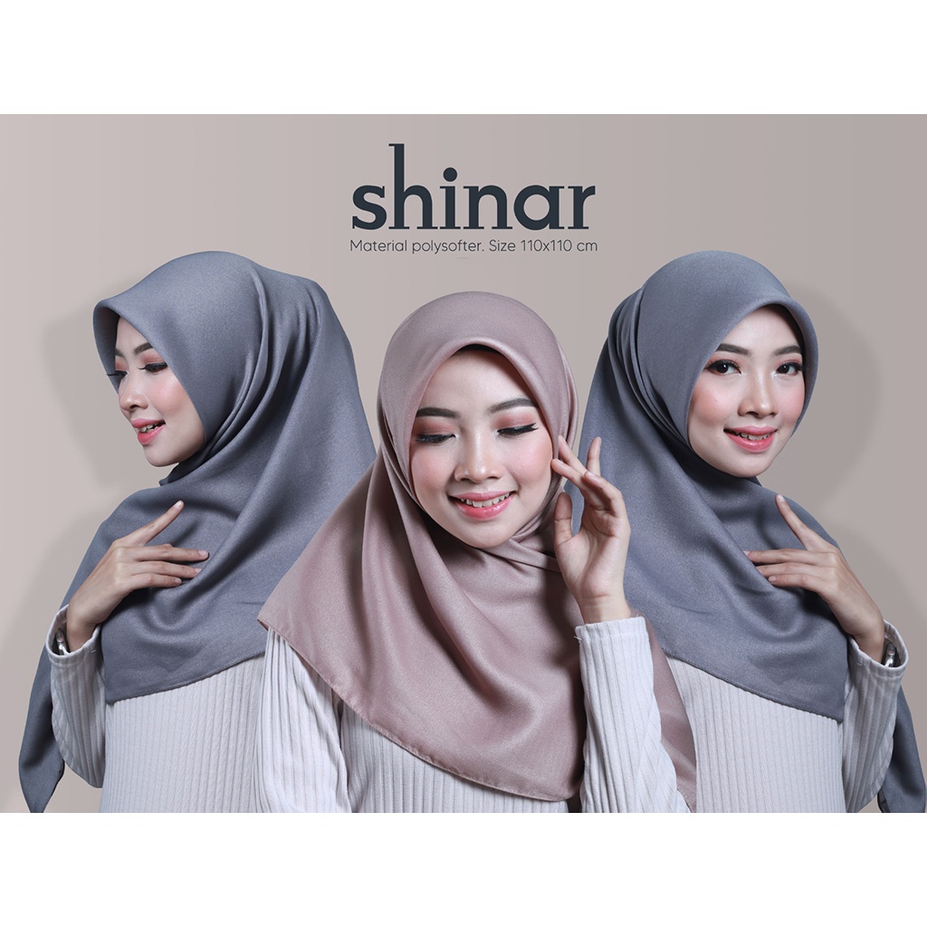 Shinar Glamour Ansania Square Original - Jilbab Hijab Kerudung Segiempat Sinar glamor