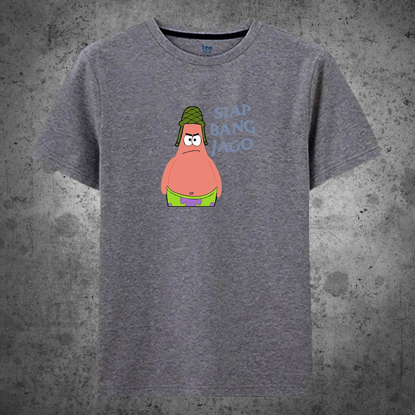 KAOS DISTRO pria gambar&quot;PATRICK SIAP BANG JAGO&quot;