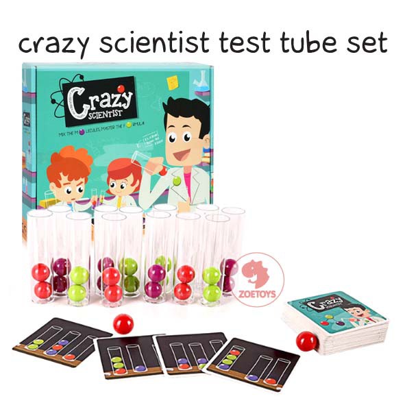 Zoetoys Crazy Scientist Test Tube Set | Logical Thinking Game for Kids | Mainan Edukasi Anak