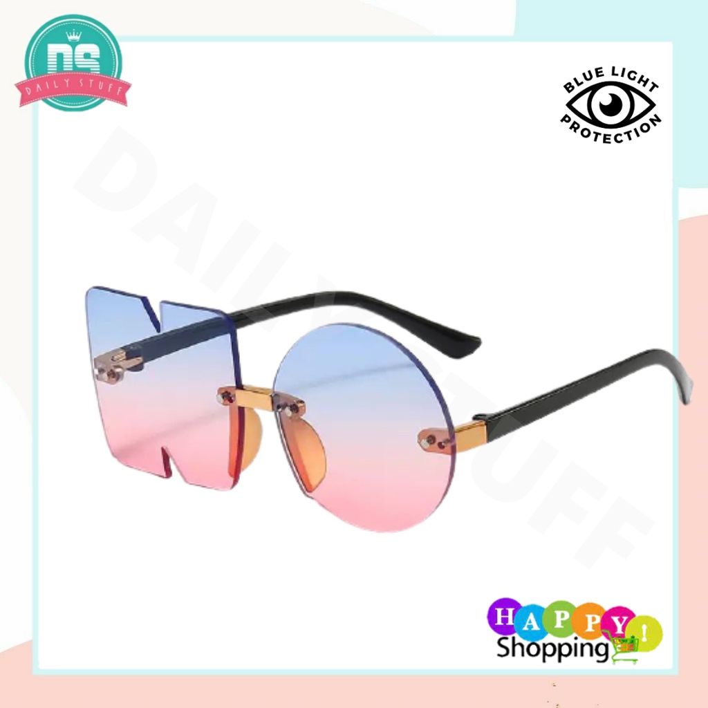 DS KC05 Sunglasses Kacamata Hitam/Gradien (Bentuk NO) Tanpa Frame Women Fashion Anti Radiasi New Arrival Import