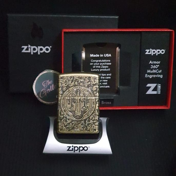 29719 ORIGINAL ZIPPO ARMOR ST BENEDICT CONSTANTINE 4 SIDE