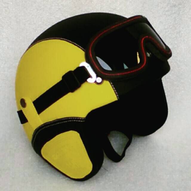 HM-1972 Helm Pororo Dewasa (Hitam Kuning) Murah