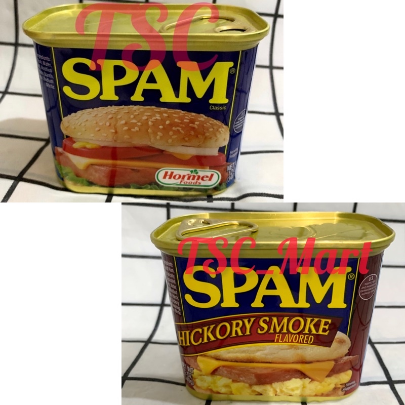 

SPAM Hormel Classic 340gr / SPAM Hickory Smoke / SPAM / Hormel / Classic / Hickory / Smoke / daging / babi / kaleng / ham / klasik clasic