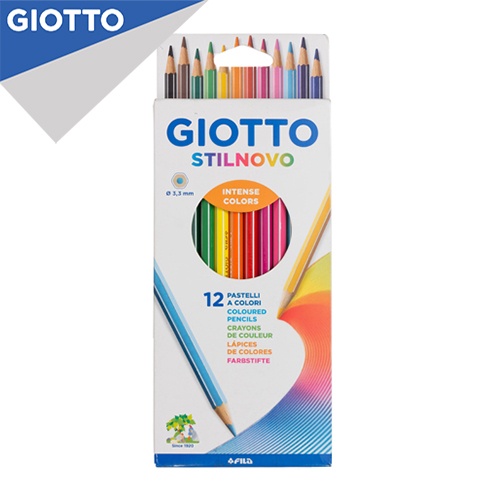 

Giotto Pensil Warna / Color Pencil Stilnovo Cardboard 12 Warna - Warna Cerah, Ideal Untuk Sekolah