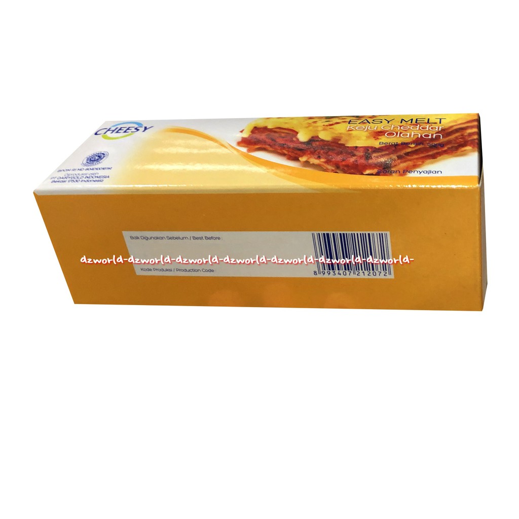 Cheesy Easy Melt Processed Cheddar Cheese 500gr Keju Lumer Mencair