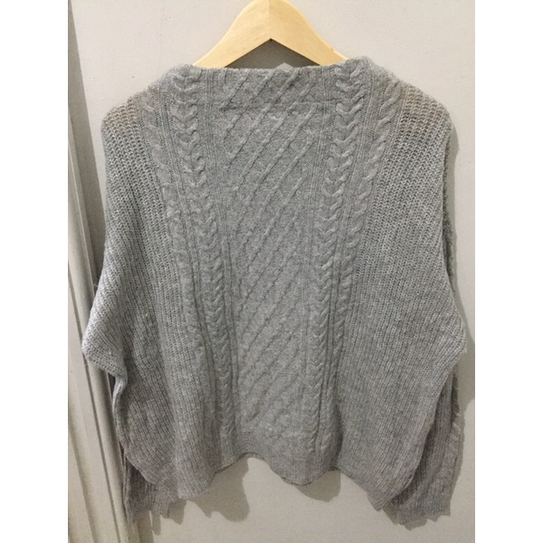 Cable Korean Knit Grey Series