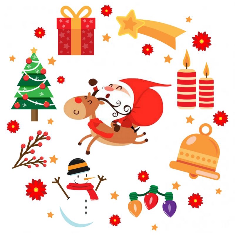 

[ SUDAH CUTTING ] CHRISTMAS 2 - Sticker Natal Stiker Aesthetic Sticker Christmas Santa Claus Merry Chrismas Sticker Tumblr