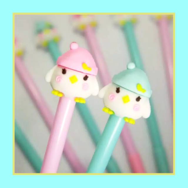 

GP016 BOLPEN ANAK AYAM TOPI PULPEN TINTA GEL INK PEN NEEDLE BLACK HITAM 0.5MM LEIDIS STATIONARY