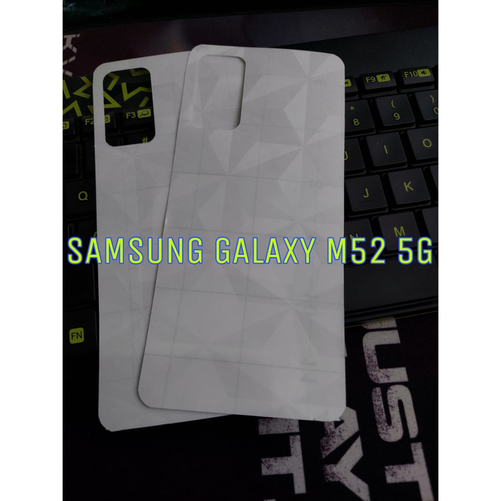 Sticker Carbon Samsung Galaxy M52 5G Back Skin DIAMOND Garskin Carbon Handphone