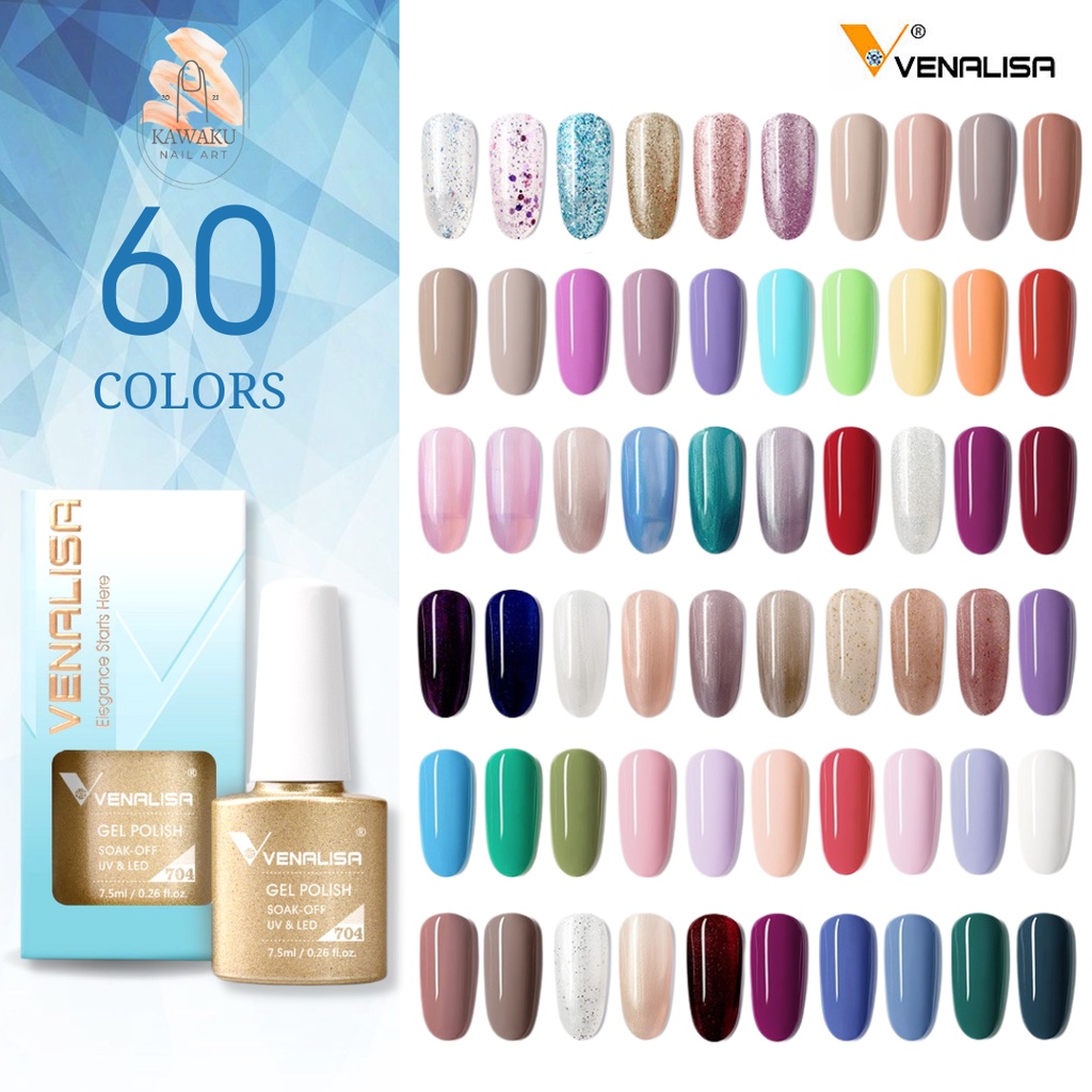 Kutek Venalisa VIP 3 Gel Polish 7,5ml UV LED / New VIP 3 Gel Nail Polish N0. 701-730