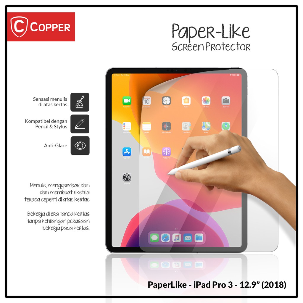 Ipad Pro 3 / 12,9&quot; (2018) - COPPER Screen Protector PaperLike