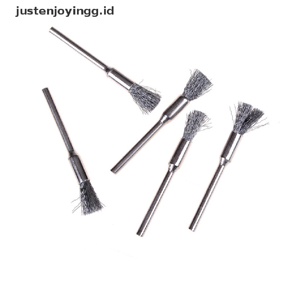 // justenjoyingg.id // 1pc Steel Wire Brushes rotary tools polishing accessories for mini drill   ~