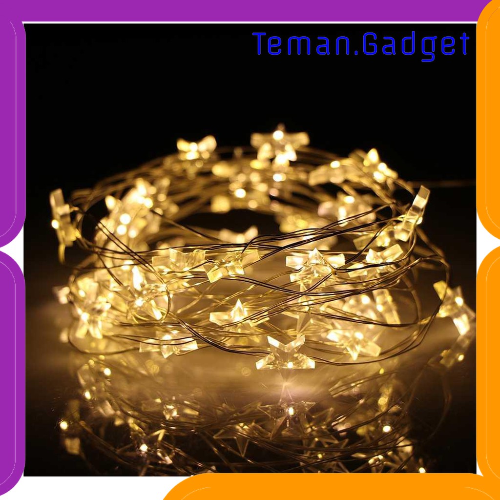 TG-DG067 DKG LAMPU HIAS DEKORASI BINTANG PENTAGRAM LIGHT BATTERY 20 LED - 2G11