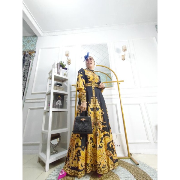 Grizelle Maxi Dress Import Premium Bangkok/ Dress Import Bangkok/ Dress Mewah / Dress Kondangan/ Gam