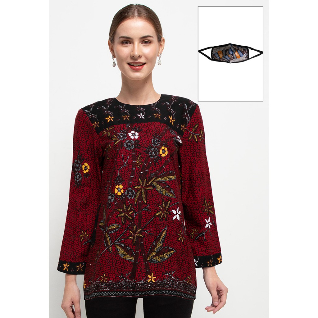 ARJUNA WEDA Blouse Wanita Batik Pesisir Pekalongan