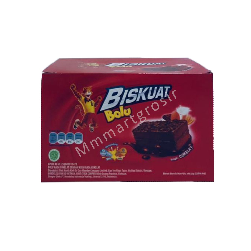 Biskuat bolu / Rasa coklat / 16.6 g / 1 box