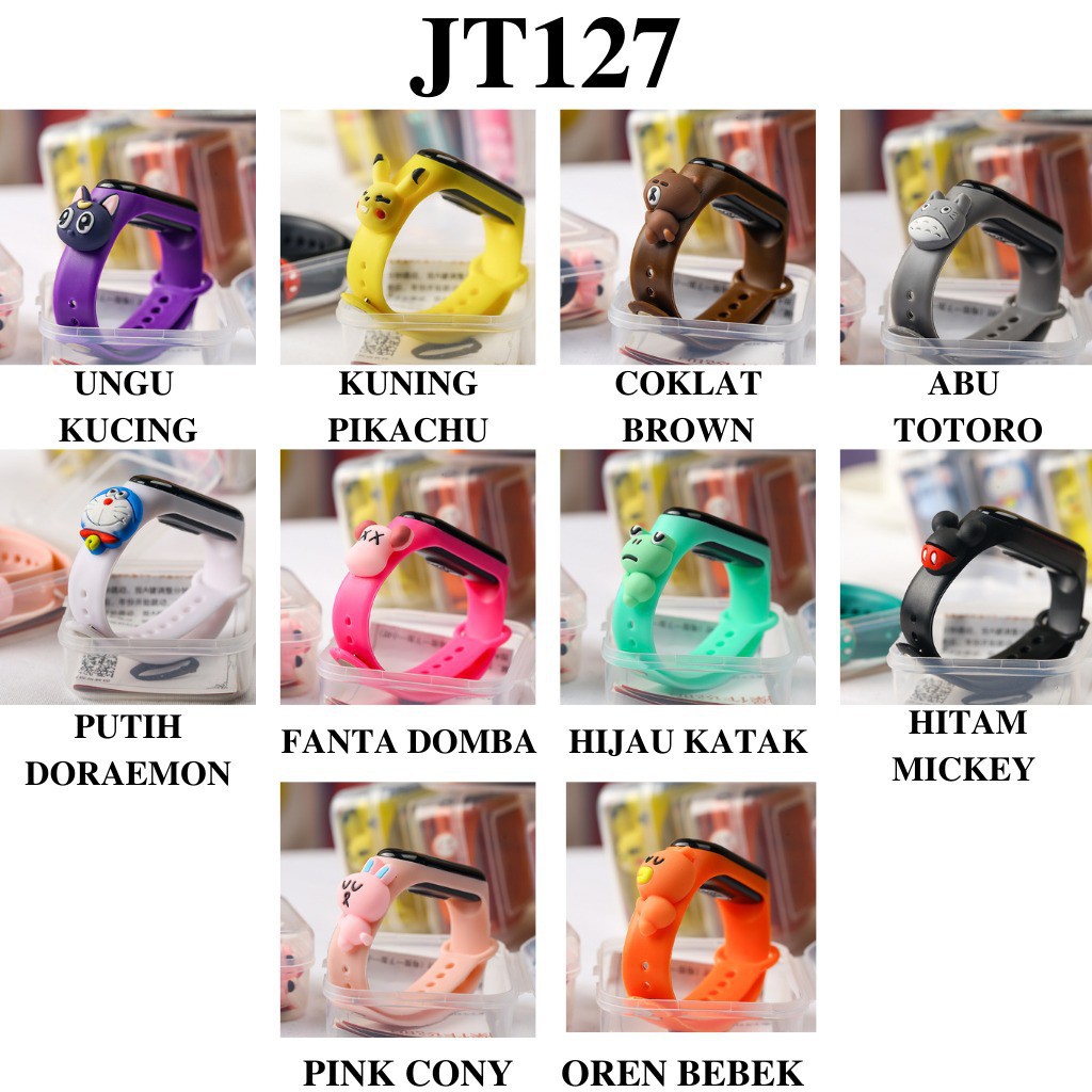 MIKADO - JT127 JAM TANGAN LED TAHAN AIR IP68 JAM TANGAN WANITA LED JAM WANITA JAM KARAKTER JAM LED-1