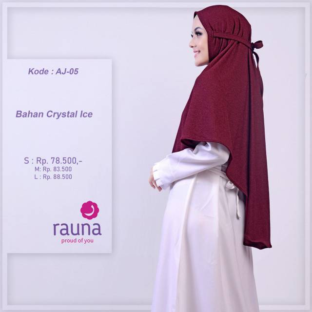 Khimar instant Rauna AJ 01 - AJ 02 - AJ 03 - AJ 04 - AJ 05 - AJ 06 - AJ 07 - Aj 09 - Aj 10 / Bergo instant