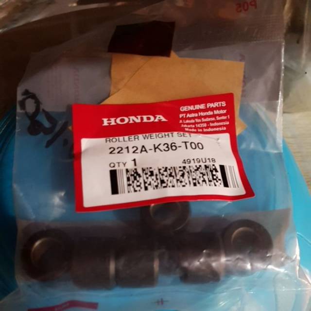 Roller Weight Set Honda Vario 150 LED Spin Skywave Skydrive 2212A K36 T00