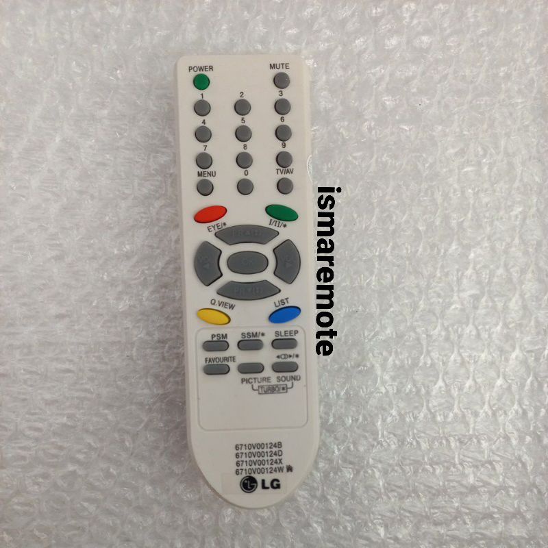 REMOT  REMOTE TV LG TABUNG SLIM FLAT  6710V00124D / X / W / B