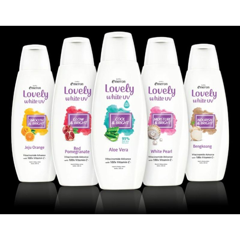 Emeron Lovely White 200 ml BPOM/Body Lotion Murah/EMERON/Hand Body