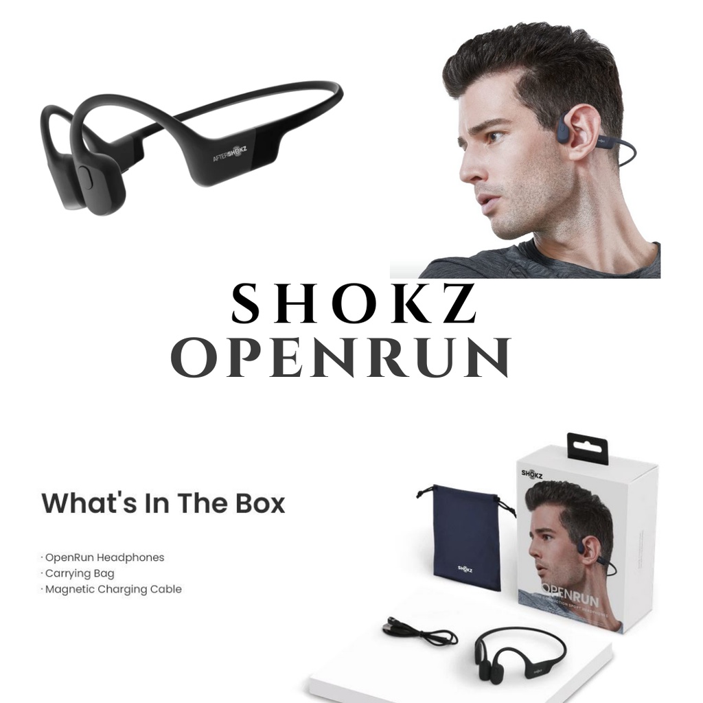 Bluetooth Headset Shokz Aftershokz Openrun Aeropex Wireless Stereo Bone Conduction