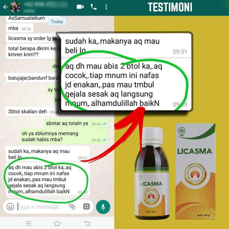 Licasma Obat Asma dan Sesak Nafas Batuk Paru TBC Radang Tenggorokan Bronkitis Beli 2 Gratis 1 Bisa COD-5