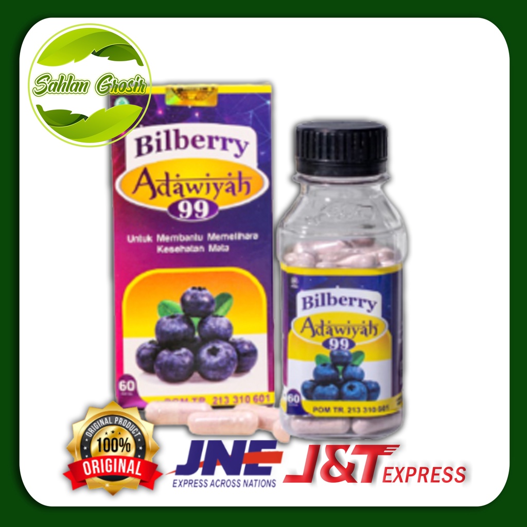 BILBERRY ADAWIYAH / BILBERRY ADAWIYAH 99 OBAT HERBAL MATA / KAPSUL BILBERRY ADAWIYAH / BILBERRY