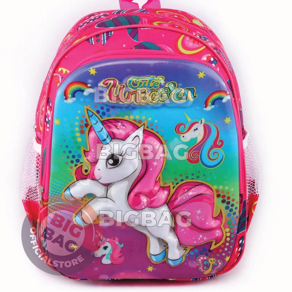 E5N1 RTM - BISA NYALA Tas Ransel LED Anak Perempuan Karakter UNICORN / KITTY - RANSEL BOBA LED  - RA