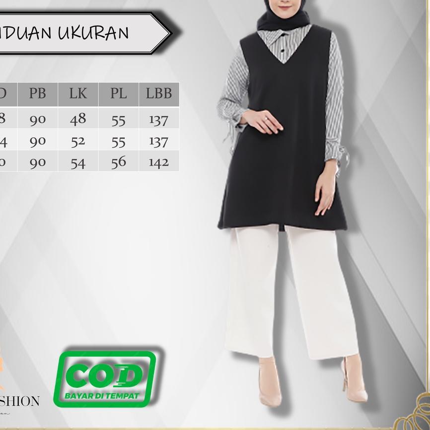 Baju Atasan Wanita Blouse Blus Tunik Terbaru Muslim Simpel Modis Model Kekinian Murah Bahan Katun Pr
