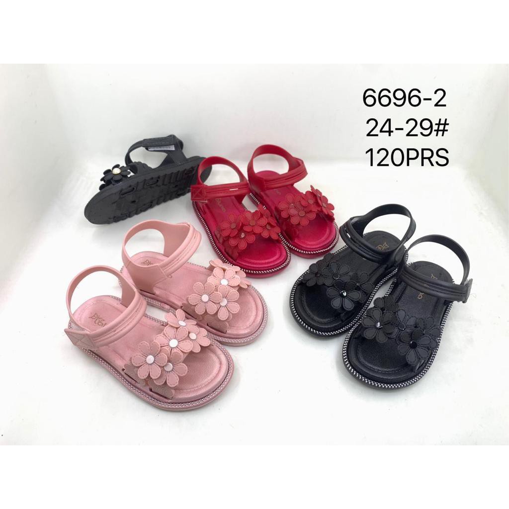 Sandal Anak Perempuan Tali Motif 5 Bunga Import Winola Collection WNL 6696-2