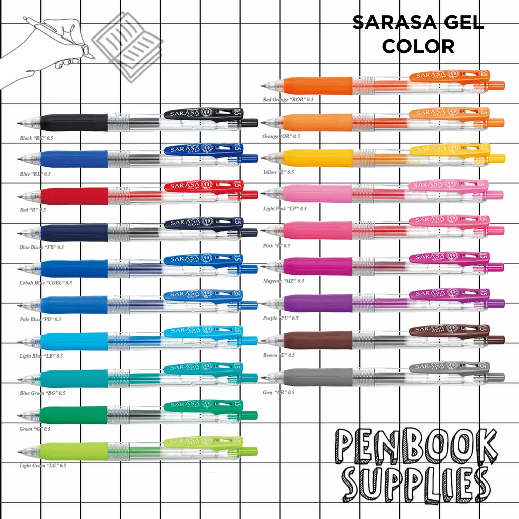 

SARASA CLIP GEL PEN COLOR 0.5 MM