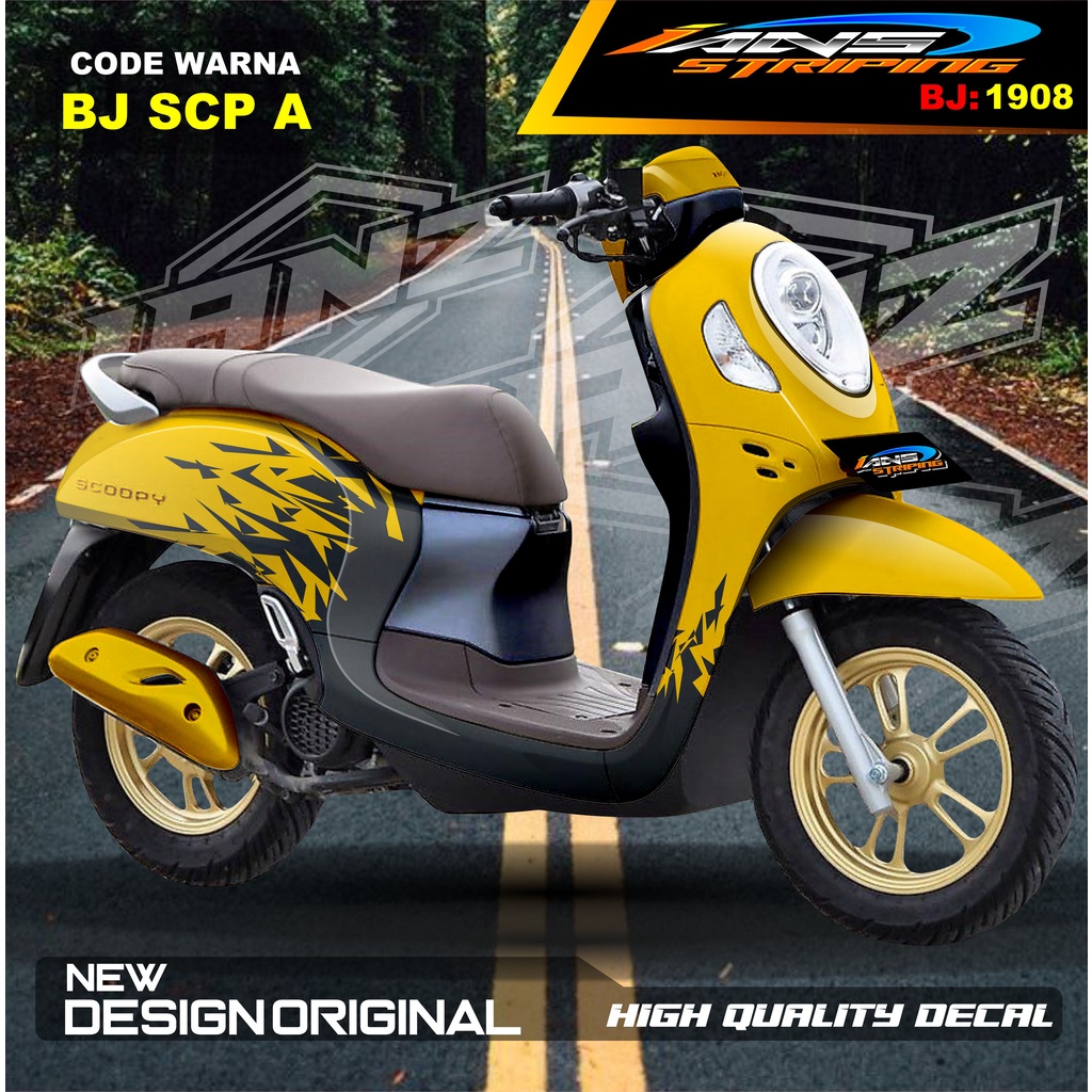 STICKER DECAL  FULL BODY SCOOPY / STICKER ALL NEW SCOOPY / STIKER FULL BODY SCOOPY TERMURAH / STIKER MOTOR SCOOPY / STIKER MOTOR