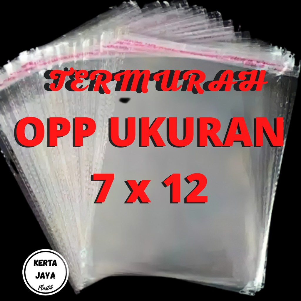 

(COD) TERMURAH !! HARGA GROSIR!!! PLASTIK OPP BENING & TEBAL UK.7 X 12 CM 1 PCK isi : 100 lembar