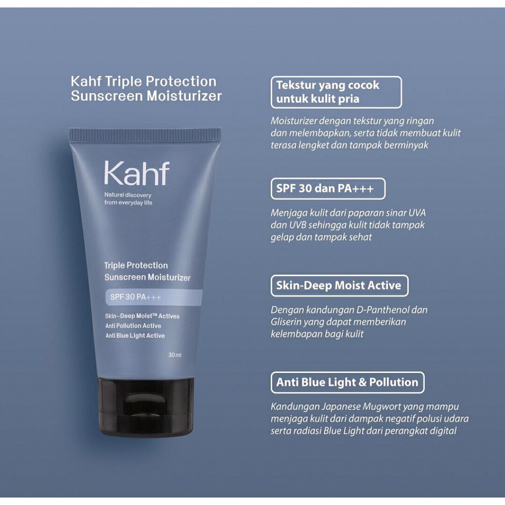 KAHF Triple Protection Sunscreen Moisturizer 30ML