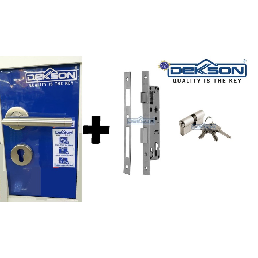 Kunci Pintu KAYU Dekkson SET Silinder Handle Kunci Dekson Dekkson
