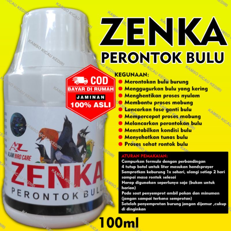 OBAT BURUNG MURAI KACER LOVEBIRD KENARI ZENKA PERONTOK BULU ATASI MABUNG NGURAK TIDAK TUNTAS