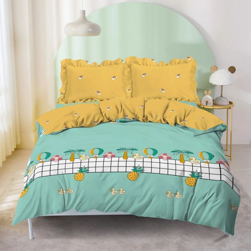 Bedcover set sprei 180x200 rumbai merek kintakun