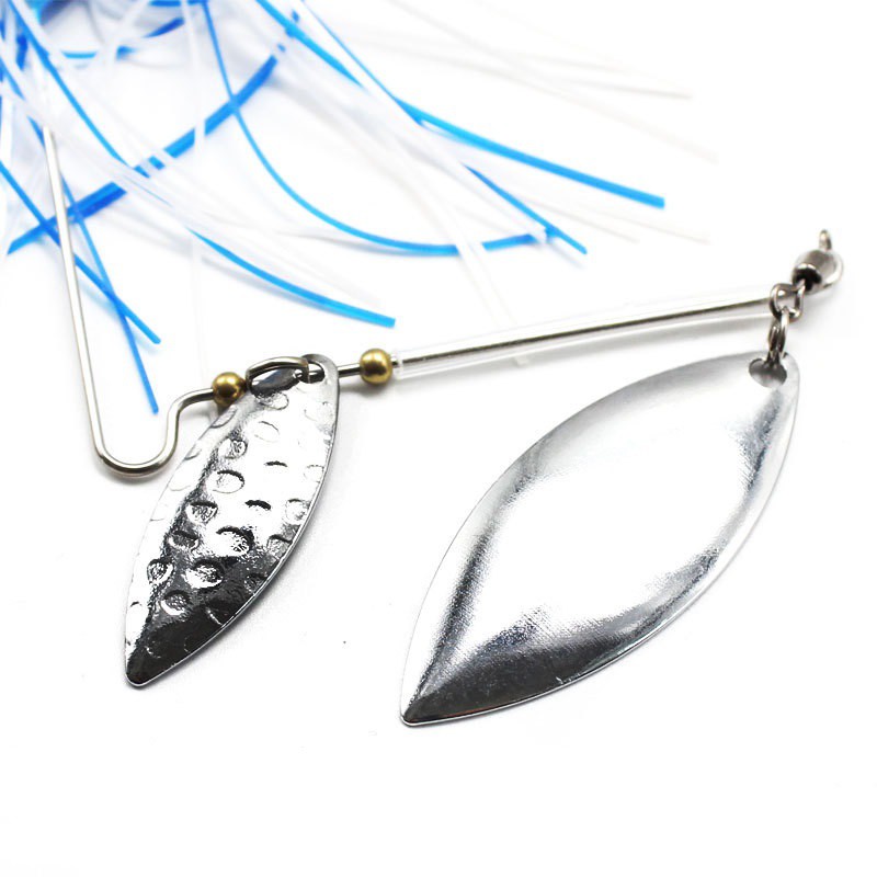 1Pc Umpan Pancing Spoon Spinner Fishing Lure Metal Sequin Klasik 15.6g Hias Bulu Wobbler Untuk Ikan Bass