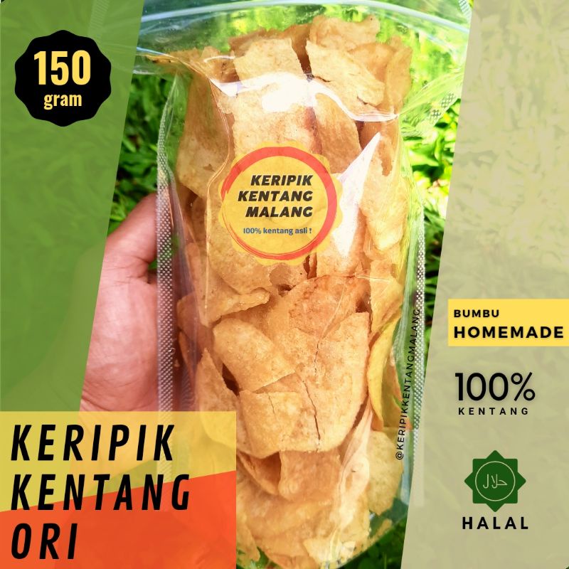 

Keripik Kentang Malang | Cemilan Gurih - 150 gram