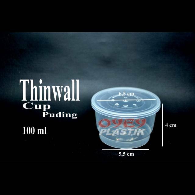 (Isi 25) Cup puding thinwall 100 ml