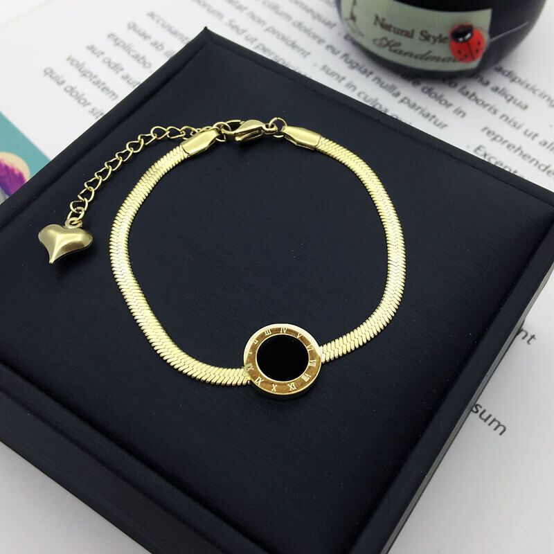 Gelang Tangan Titanium ASli Anti Luntur/Gelang Tangan Rantai Terbaru Fashion Kekinian - Kalung WAnita import korea - Terlaris