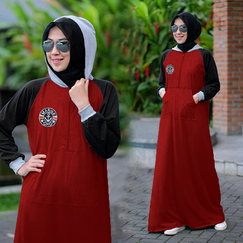 COD Long Dress Pakaian Wanita Dress Gamis Cassual Gamis Terbaru Fashion Wanita Muslimah Sleteing