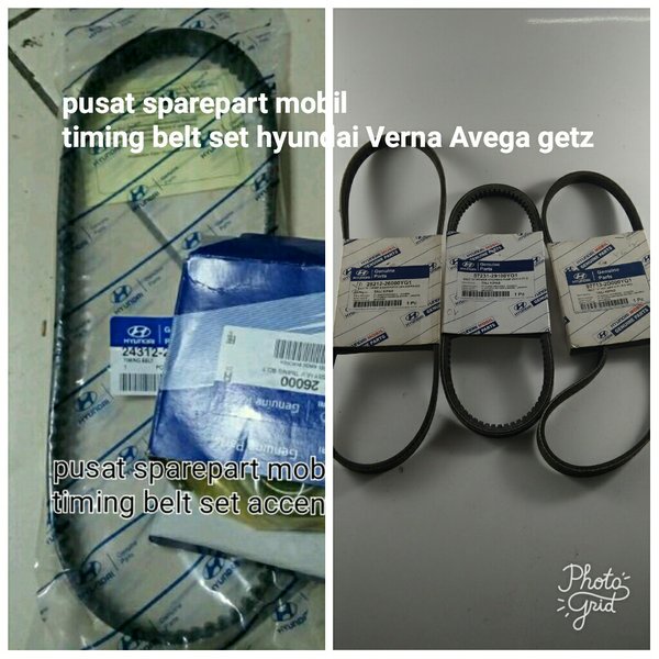 Timing belt set hyundai Verna Avega getz paket timing belt Verna Avega getz asli hyundai Diskon