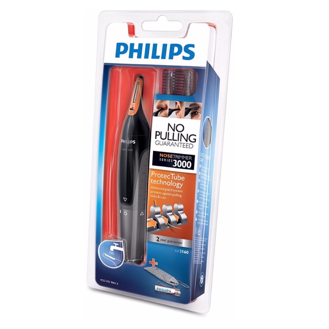 Philips Nose Trimmer NT 3160 / Alat Pencukur Bulu Hidung , Telinga dan Alis Mata