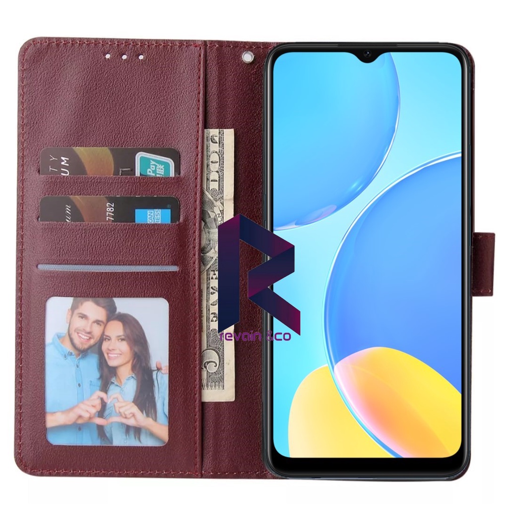 FLIP COVER REALME C30 CASING DOMPET FLIP WALLET LEATHER KULIT PREMIUM SARUNG BUKA TUTUP FLIP CASE REALME C30